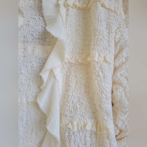 We The Free by Free People ruffled and rouged cardi size Medium - Picture 3 of 11